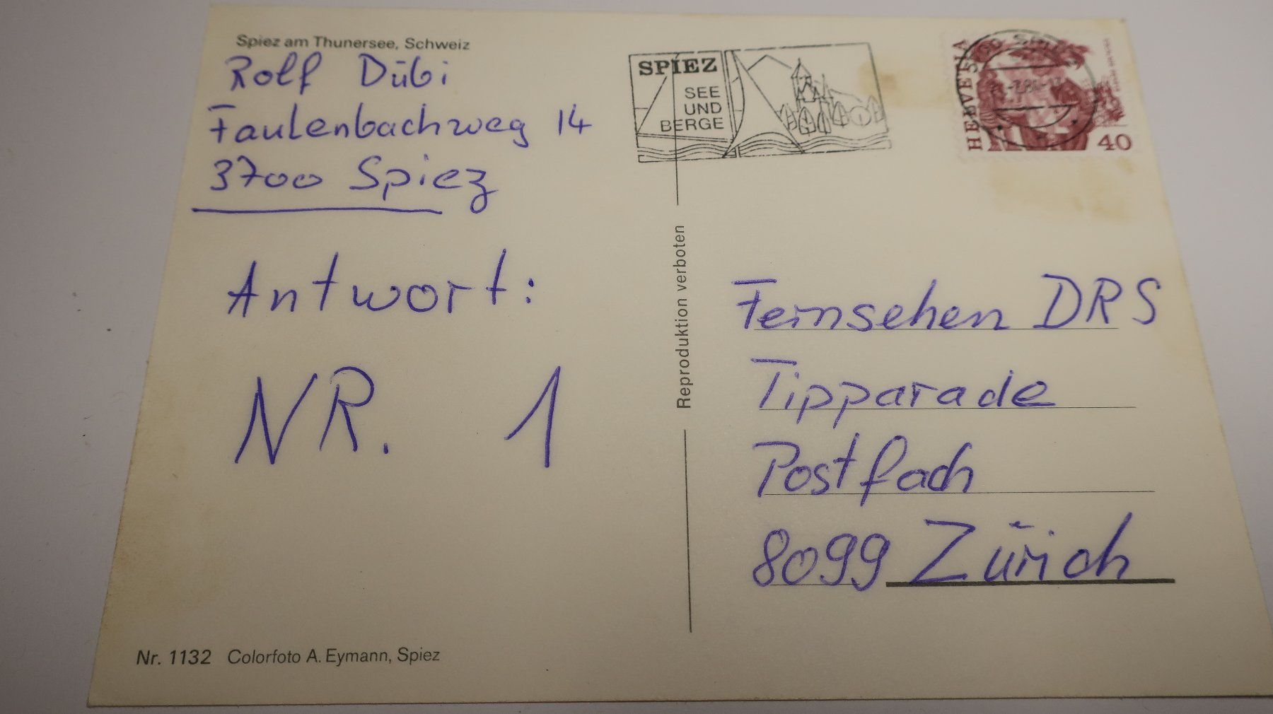 Cartes postales: Spiez Multivues  1984 – D'occasion à Cormoret par Pascalll2001 3
