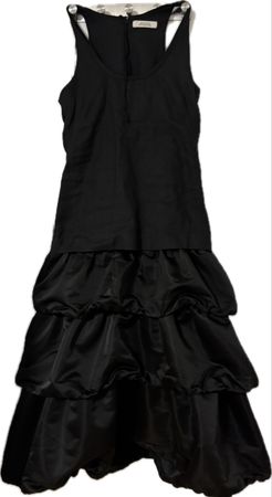 Dorothee Schumacher Kleid – Schwarz – ärmellos mit Rock