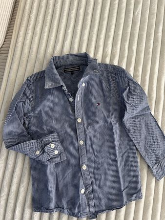 TOMMY HILFIGER HEMD BLAU KARRIERT NEUWERTIG GR 110