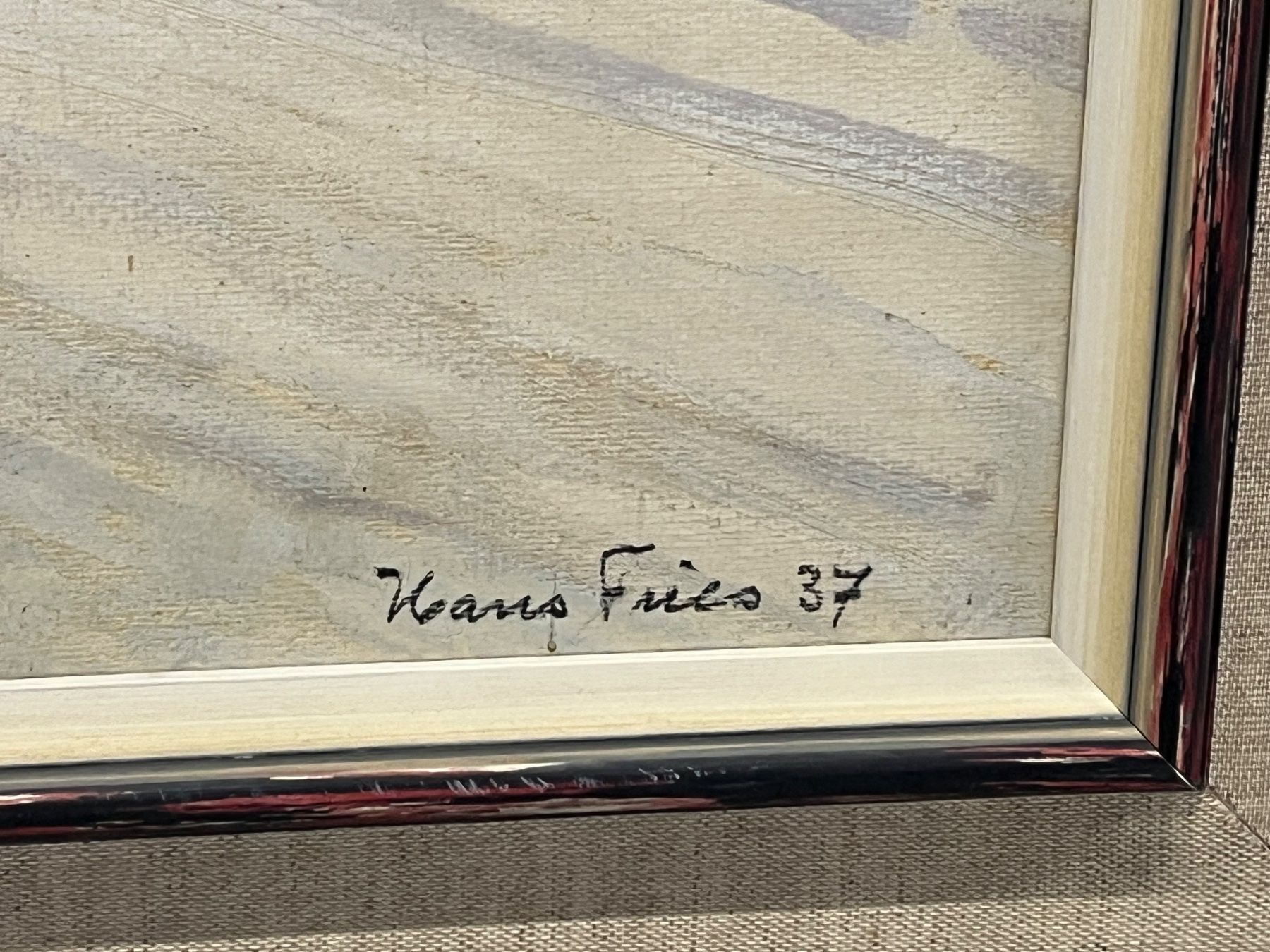 Dipinti: Hans Fries 1937 Original Gemälde – Usato da Basel venduto da PAUL_ART 3