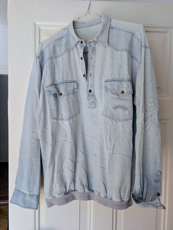 Vintage Jeanshemd Grösse M, hellblau