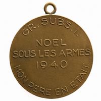 Militär GR. SUBS. I. Noël 1940 - MON PERE EN ETAIT - R