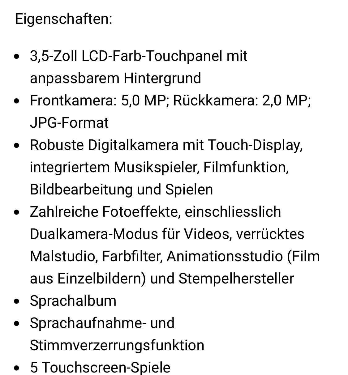 Vtech Fotocamera: Vtech Kidizoom Touch 5.0 + Tasche + Kopfhörer – Usato da Zürich venduto da giovannisp 2