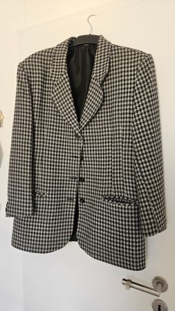 Blazer a scacchi tg.42 misto lana