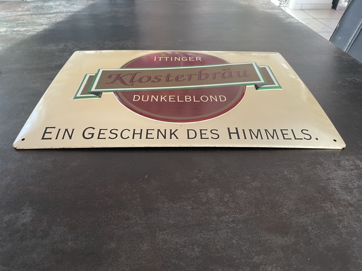 Insegne: Plaque Publicitaire Bière Ittinger Klosterbräu – Usato da Vallamand venduto da Bricbracbroc82 4