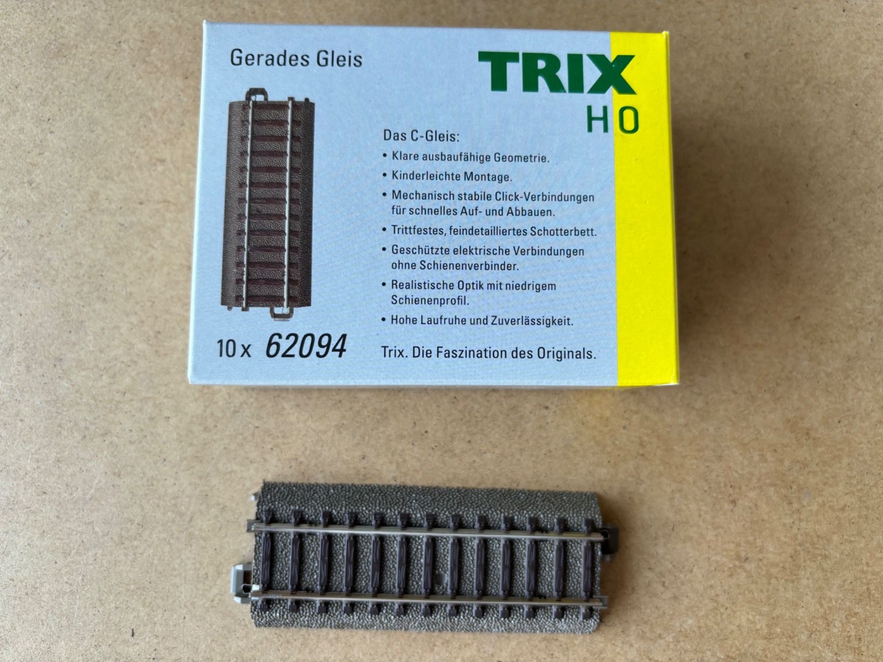 Trix Modelleisenbahnen: Trix 62094 Gerades Gleis 94,2 mm – Neu und originalverpackt aus Hauterive NE von eriamch