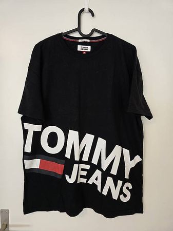 Schwarzes Tommy Jeans T-Shirt, Gr. M