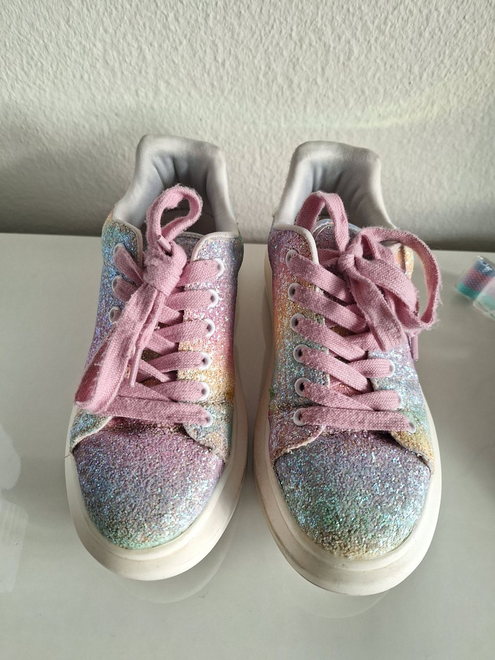 Scarpe per ragazze: Glitzer Schuhe & Täschli Set, Mädchen – Usato da Worb venduto da nfsolutions 1