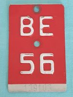 Velonummer BE 56