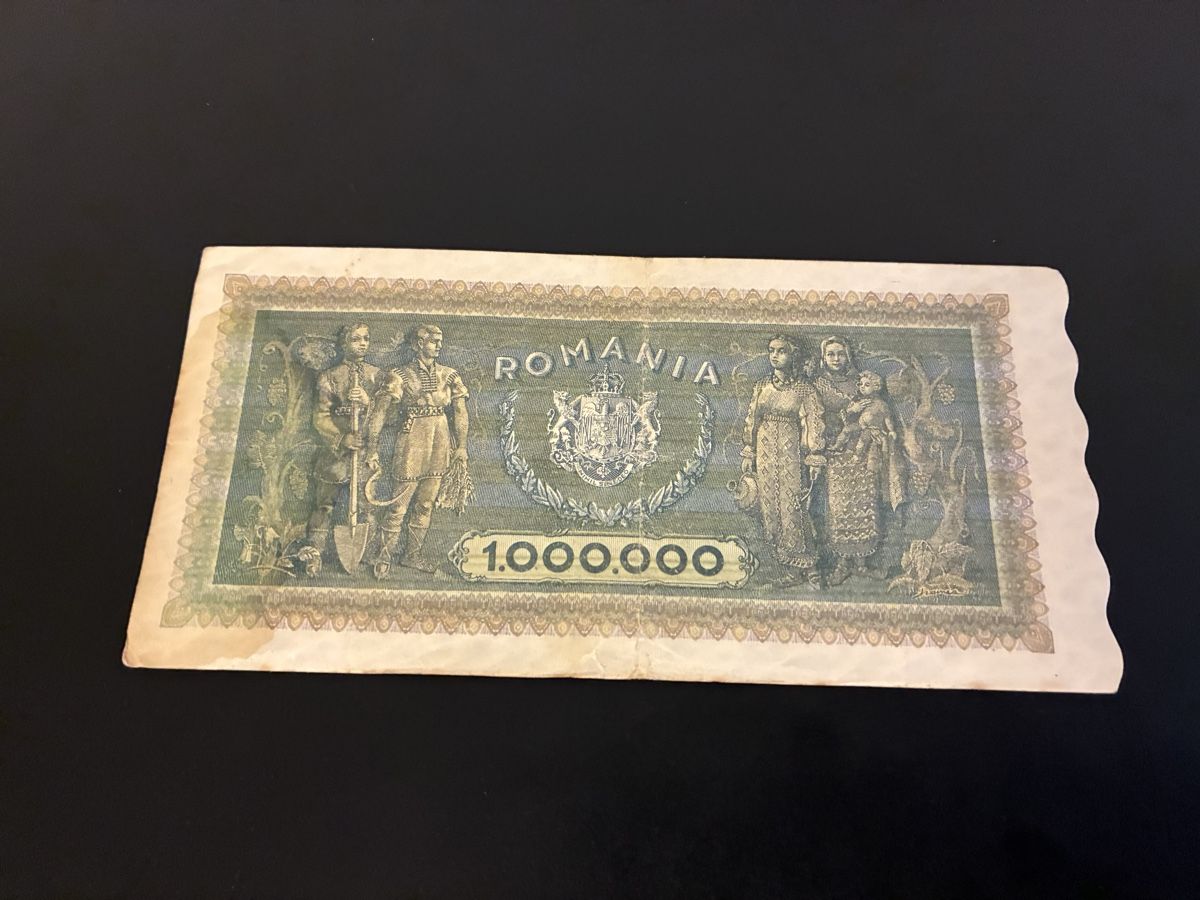 Banconote: ROMANIA 1000000 LEI P-60 1947 – Usato da Dällikon venduto da Woldbanknoten 2