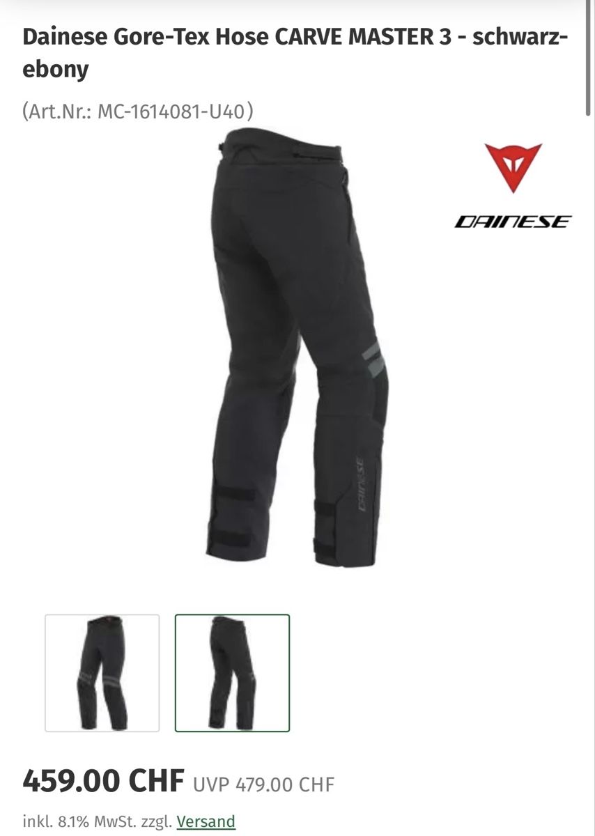 Pantaloni: Daynese pantaloni da moto – Nuovo (secondo la descrizione) da Gravesano venduto da mer_xc6b 1