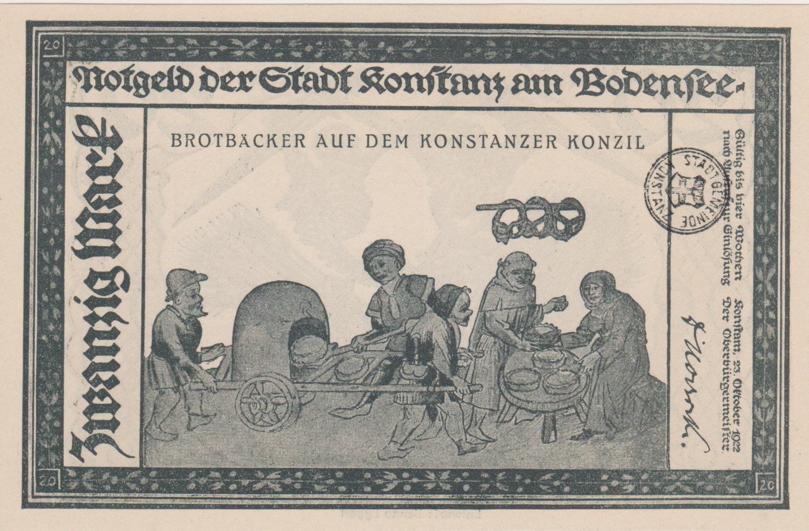 Banconote: Notgeld der Stadt Konstanz am Bodensee – Usato da Glattbrugg venduto da coronado03