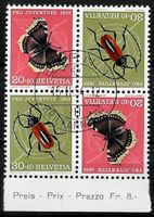 1953, Z41/II Viererblock aus KDB Pro Juv. gestempelt (15230)