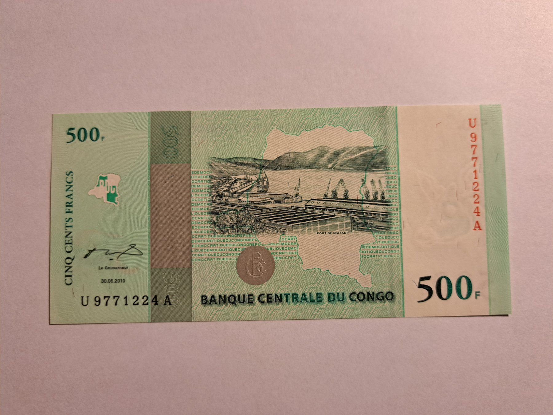 Banconote: KONGO - 500 Francs 2010 UNC (U9771224A) – Nuovo (secondo la descrizione) da Wichtrach venduto da LuckyLuke69