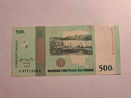 KONGO - 500 Francs 2010 UNC (U9771224A)
