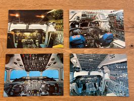 Swissair Postkarten (4 Stk)