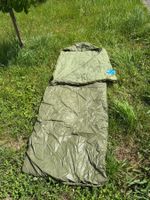 Schlafsack Olivgrün, für Sommer & Campingtouren, guter Zu...