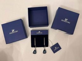 Swarovski Ohrringe blau (nie getragen)