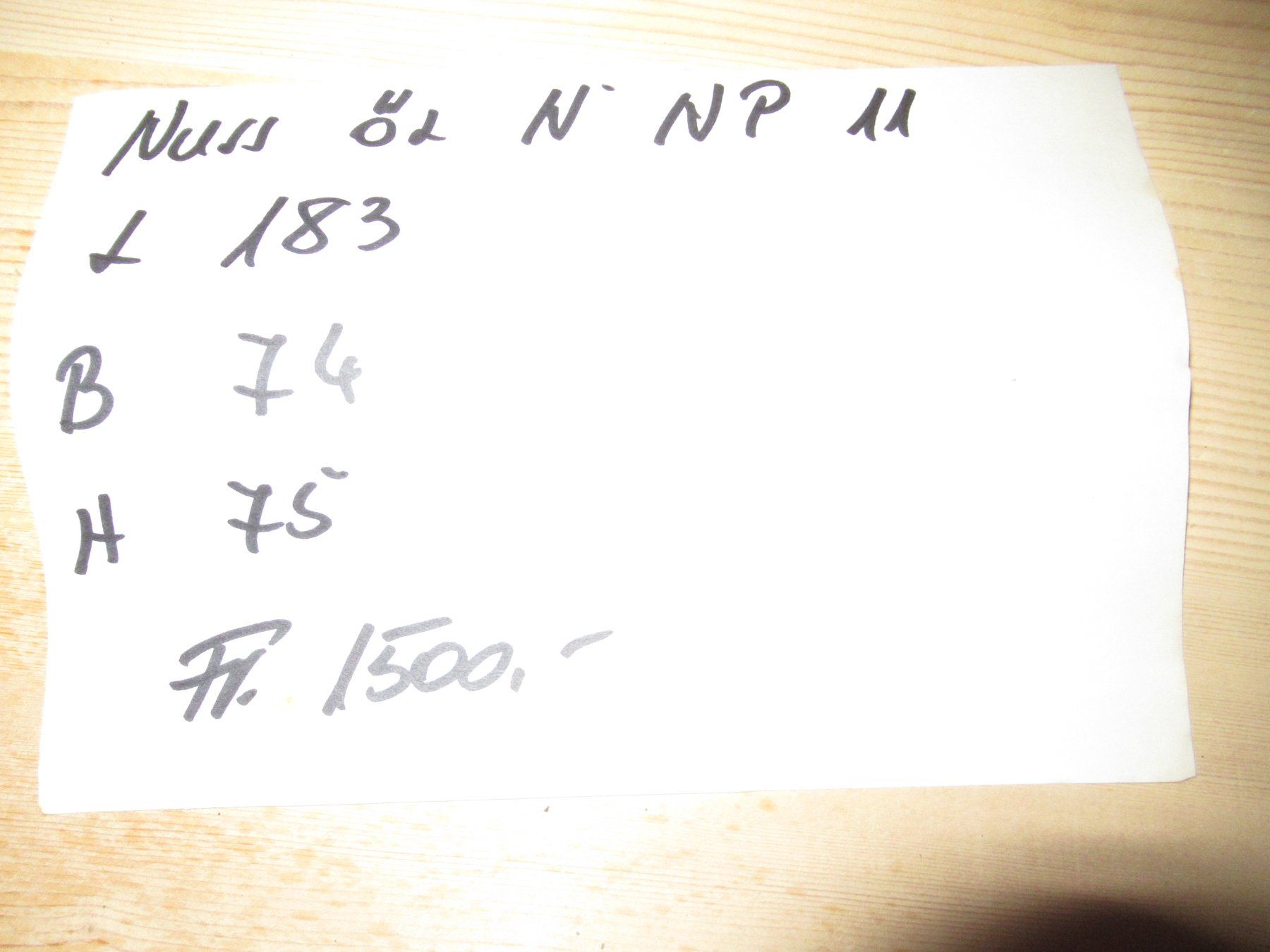 Tische: Beizentisch (Nuss/183) – Neu (gemäss Beschreibung) aus Berg SG von Pizza58 7