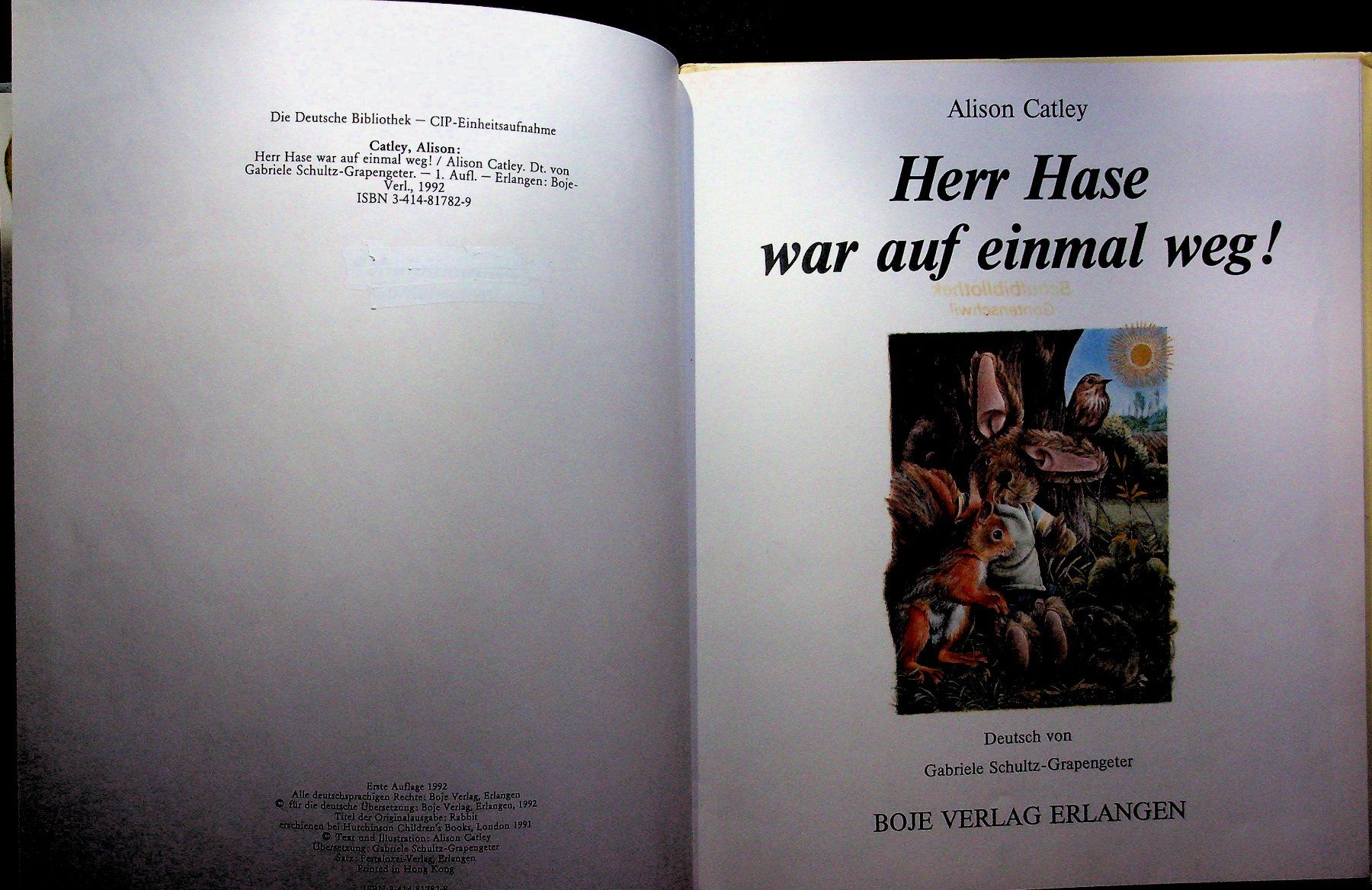 Bücher: Alison Catley Herr Hase war auf einmal weg! – Gebraucht aus Reitnau von Zaomir 1