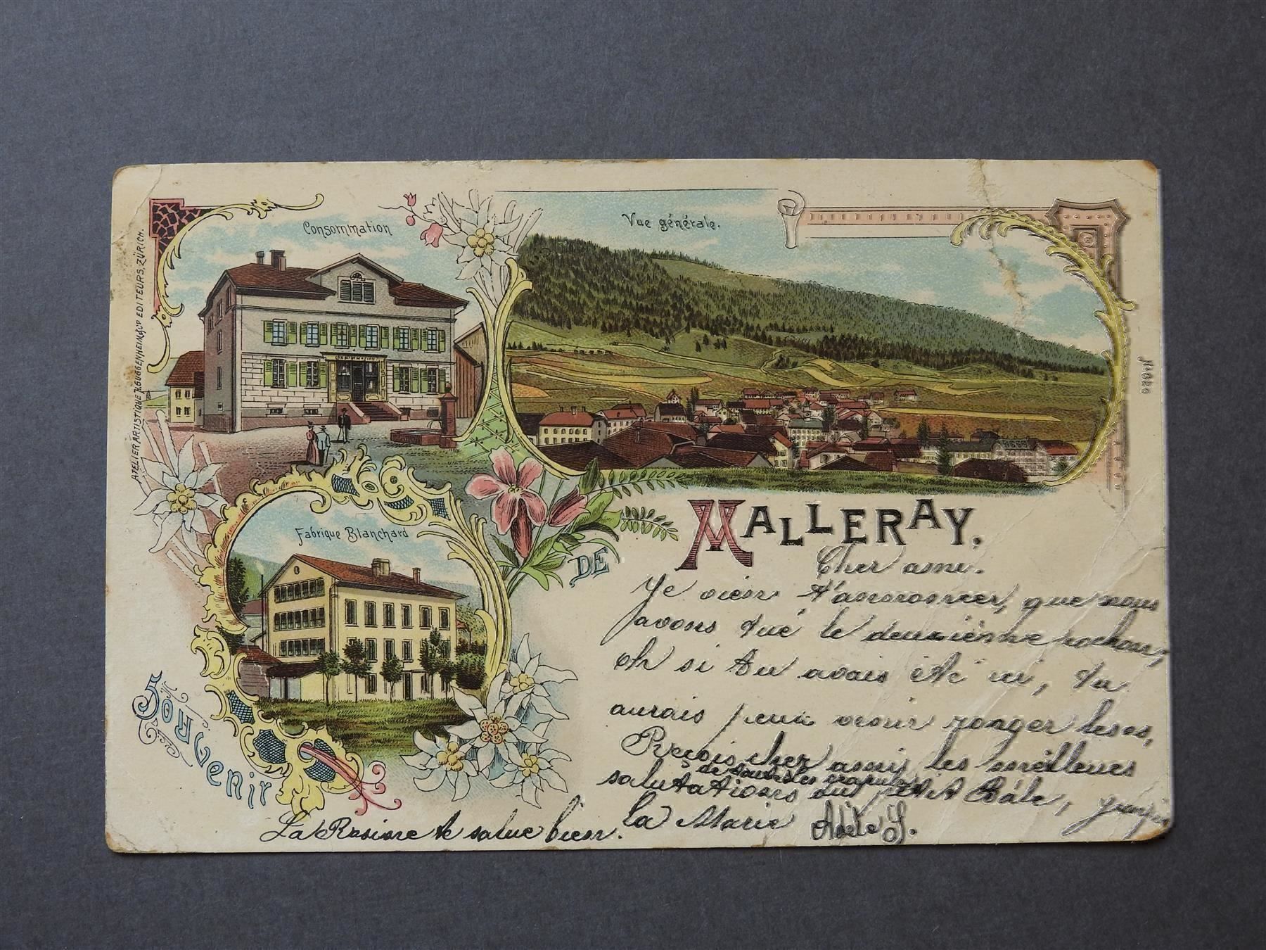 Cartoline postali: Alte AK von  Malleray – Usato da Rain venduto da 999-800-K