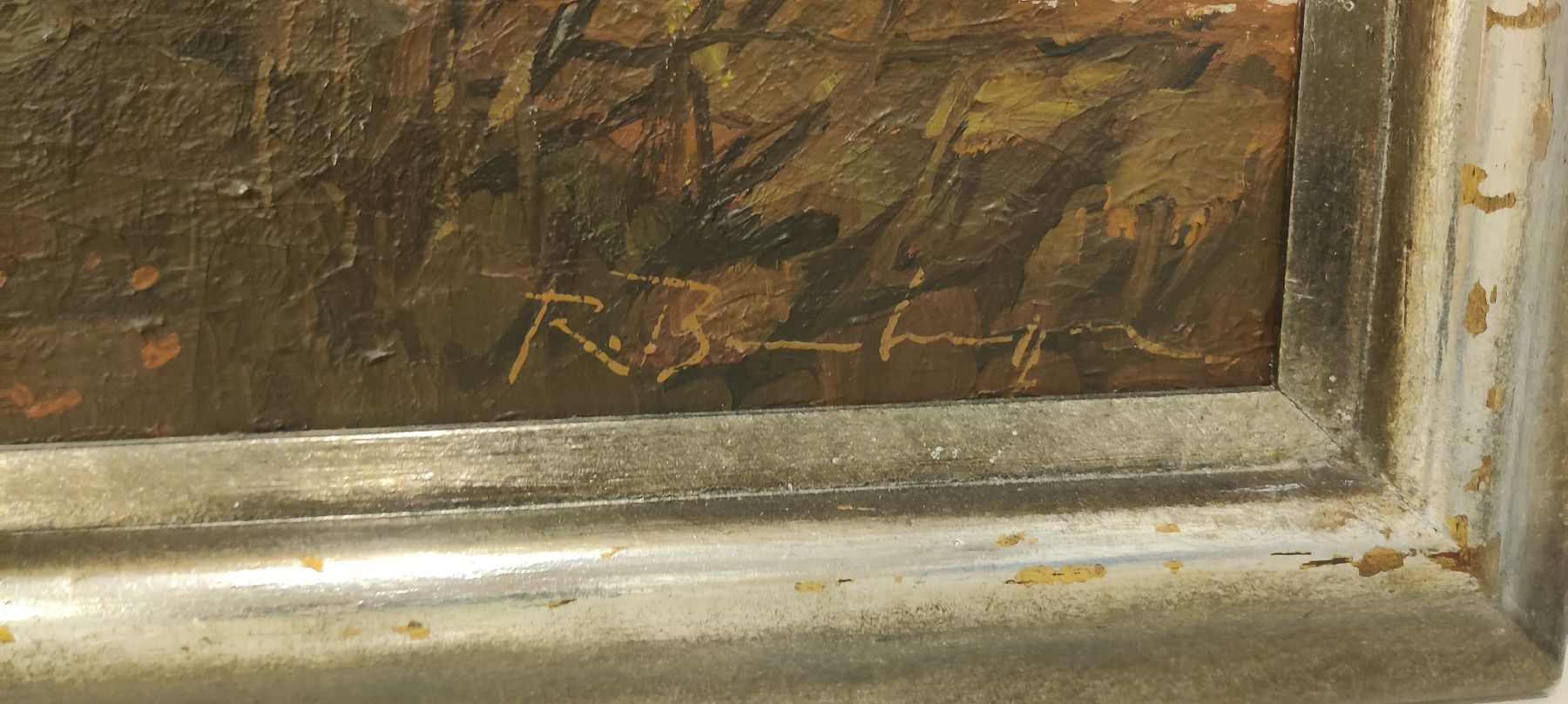Dipinti: Grosses Landschaftsbild, Öl auf Leinwand – Usato da Sirnach venduto da Akira10 1