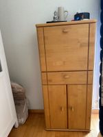 Massivholz Kommode / Sekretär / Vitrine mit Klappfach