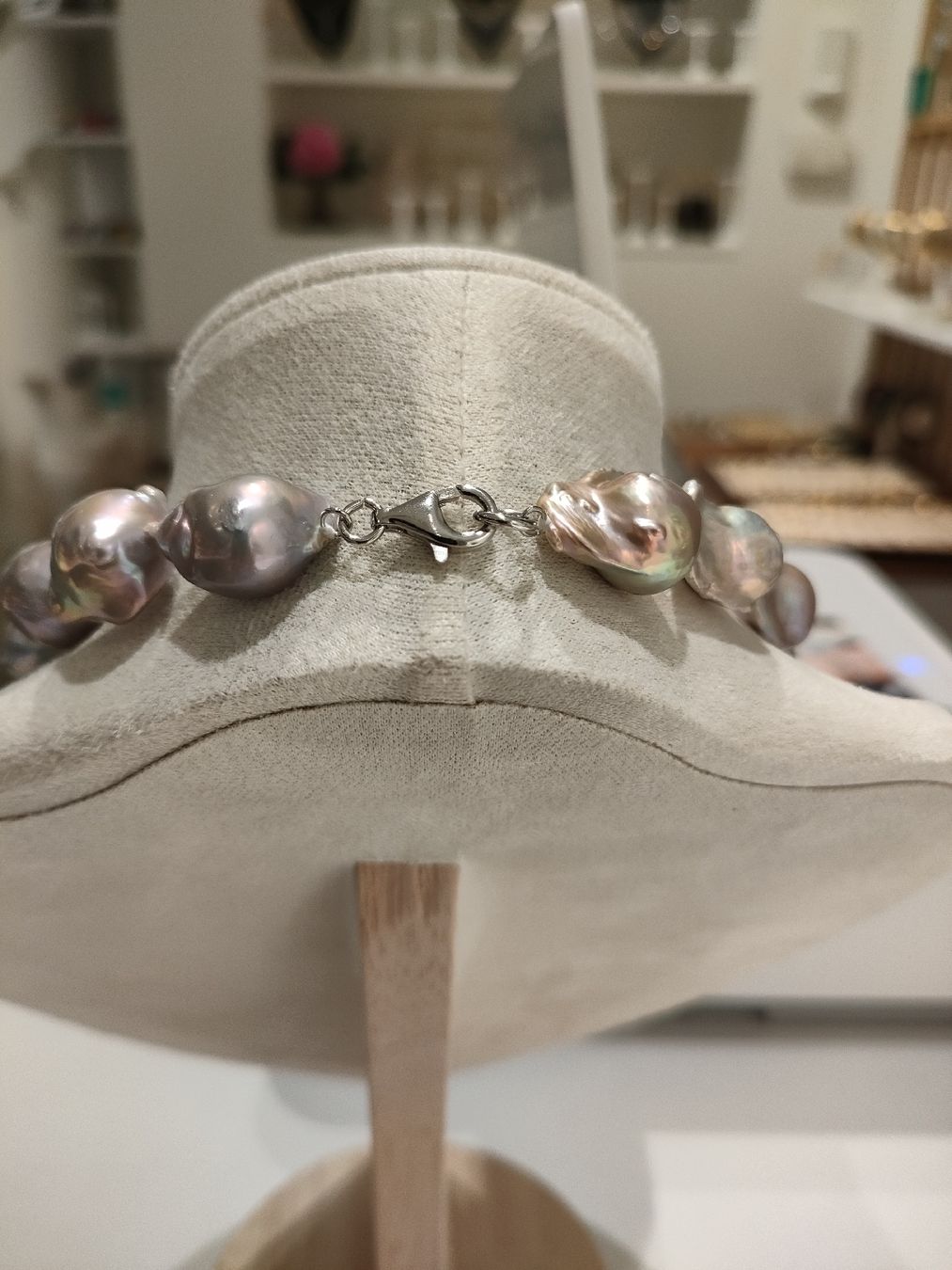Catenine: Süsswasserperlen Kette Barock- 50% Rabatt! – Nuovo e nell'imballaggio originale da Bern venduto da Lidia.5 3