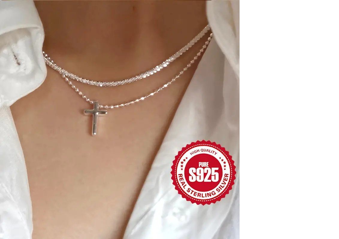 Catenine: Silber 925  Kreuz- Kette verstellbar – Nuovo e nell'imballaggio originale da Glattbrugg venduto da glu_qt2b