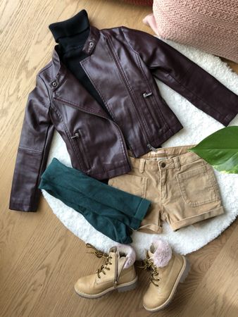 Coole Lederjacke Gr. 6 Jahre