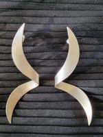 Ohrringe 925 Silber geschwungen geometrisch elegant
