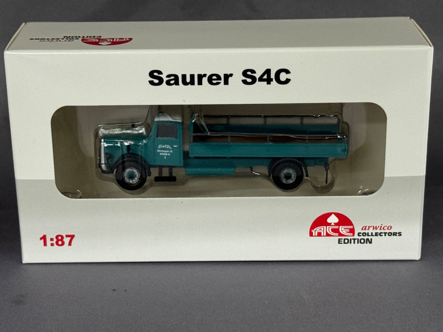 Saurer Modellini d'auto: Saurer S4C Setz ACE Modell 1:87 – Nuovo e nell'imballaggio originale da Luzern venduto da aa43modelcars-Luzern 6