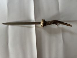 Brieföffner mit Geweihgriff