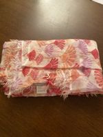 Schal HEMISPHERE Blumenmuster Wolle Modal Kaschmir neu