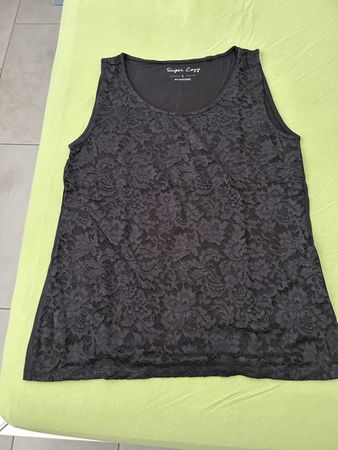 Damen Top Spitzen schwarz Grösse M guter Zustand