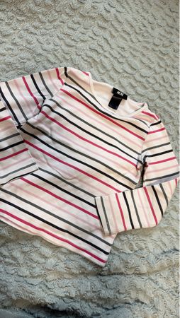 🧡🧶H&M Shirt, Langarmshirt, gestreift, Gr. 104/110🧶🧡