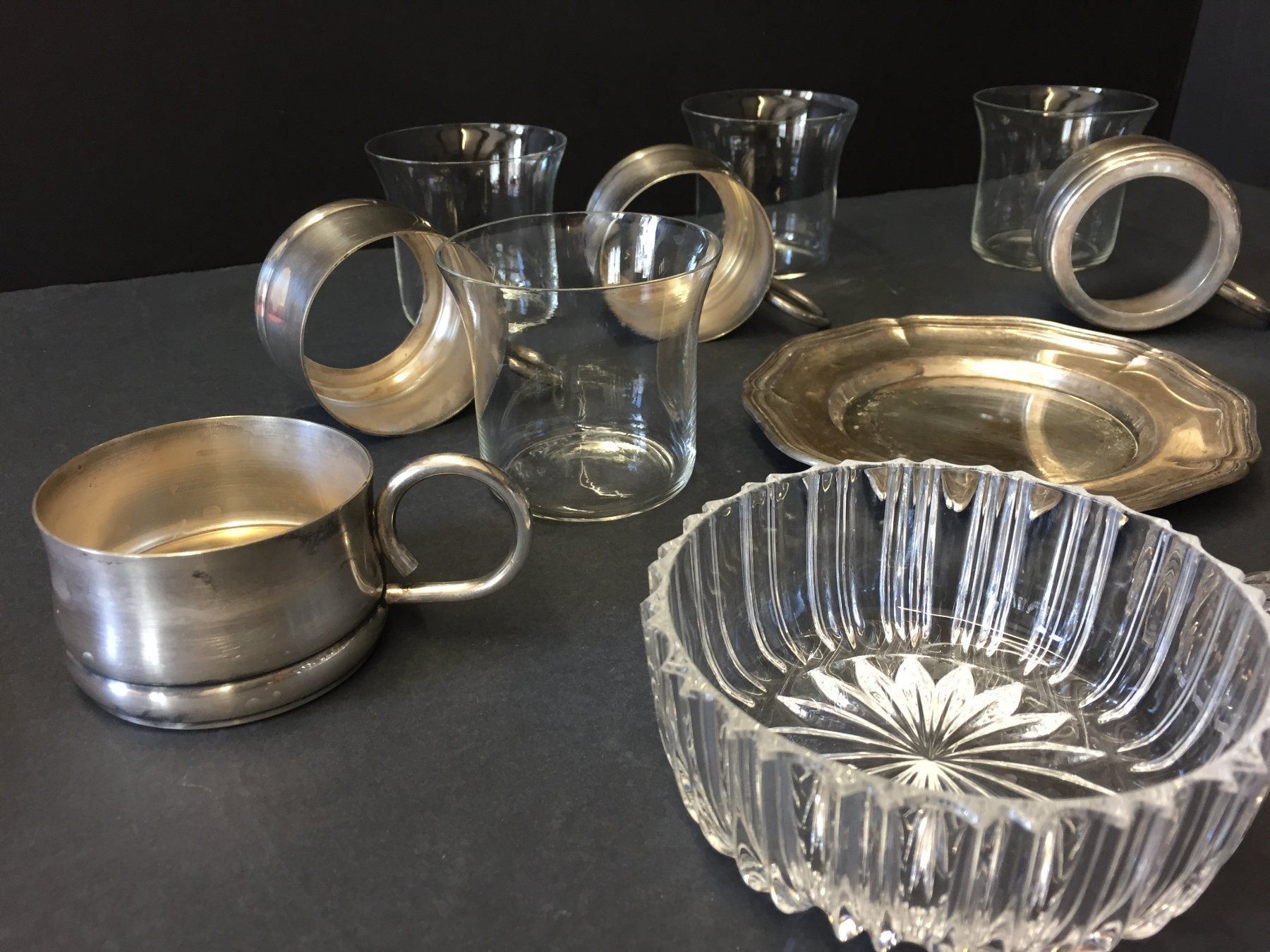 Geschirrsets: Vintage Tee / Kaffee Service Versilbert – Gebraucht aus Schaffhausen von vintageworld 7
