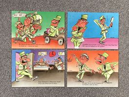 4 Jux Postkarten Schweizer Armee - unzirkuliert