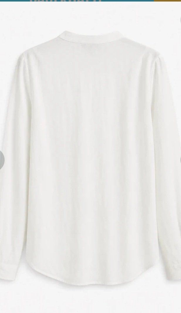 Massimo Dutti Blusen: Bluse Leinenmix Massimo Dutti weiss 34/XS/S – Gebraucht aus Stansstad von InStyle8 8