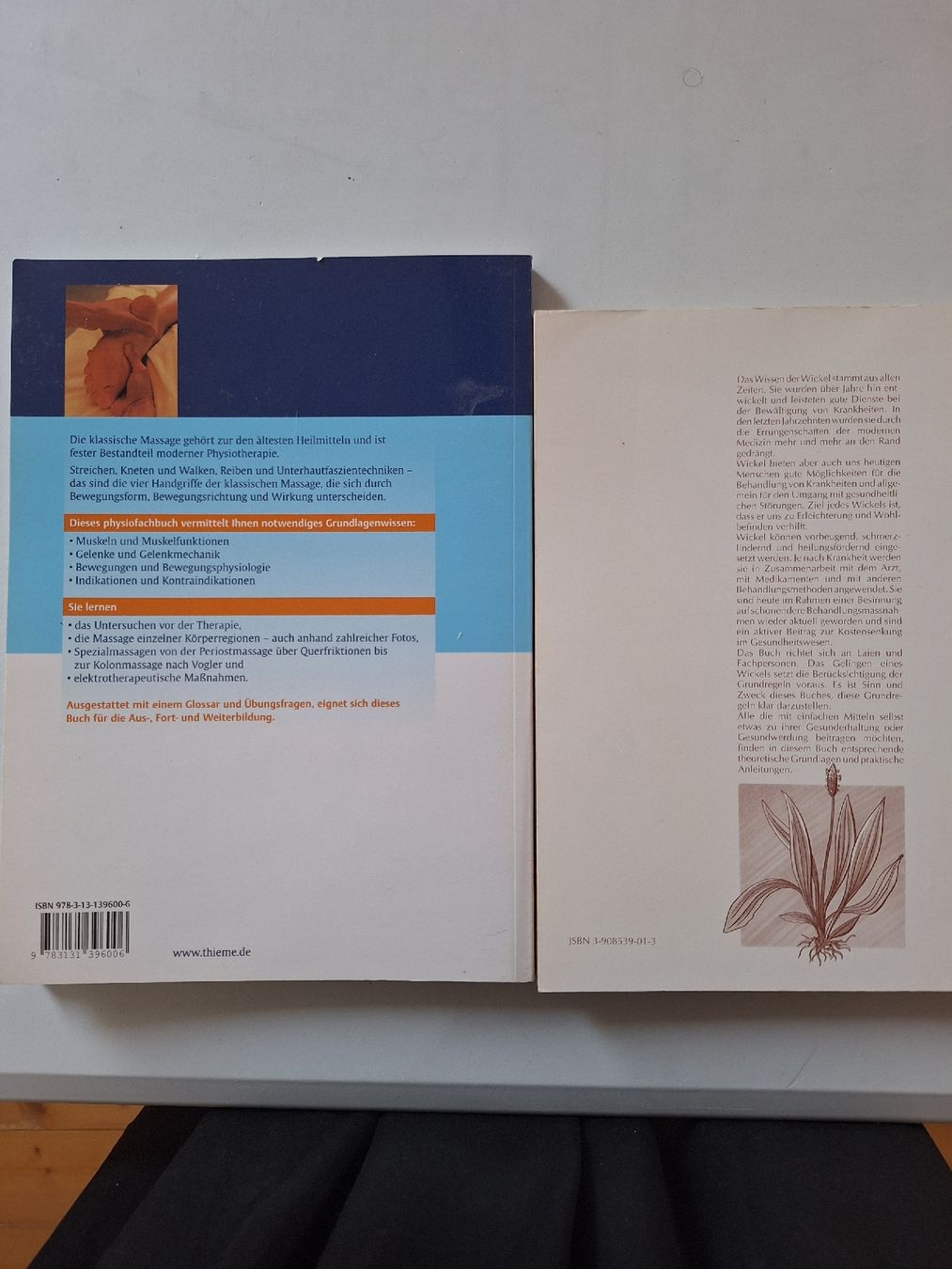 Libri: Technik der Massage & Wohltuende Wickel - 2 Bücher Set – Usato da Gelterkinden venduto da holunder61 1