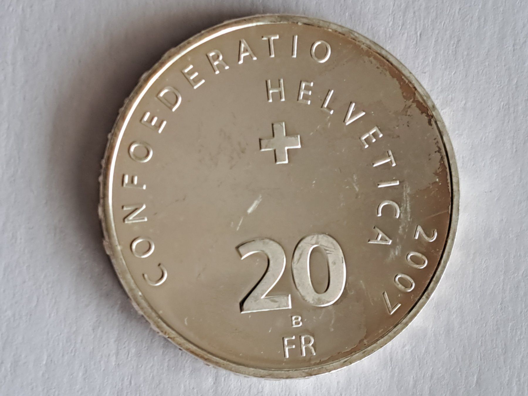 Alle Münzen: 20 Fr. Gedenkmünze SNB 2007 – Gebraucht aus Bazenheid von derdelorean01 1