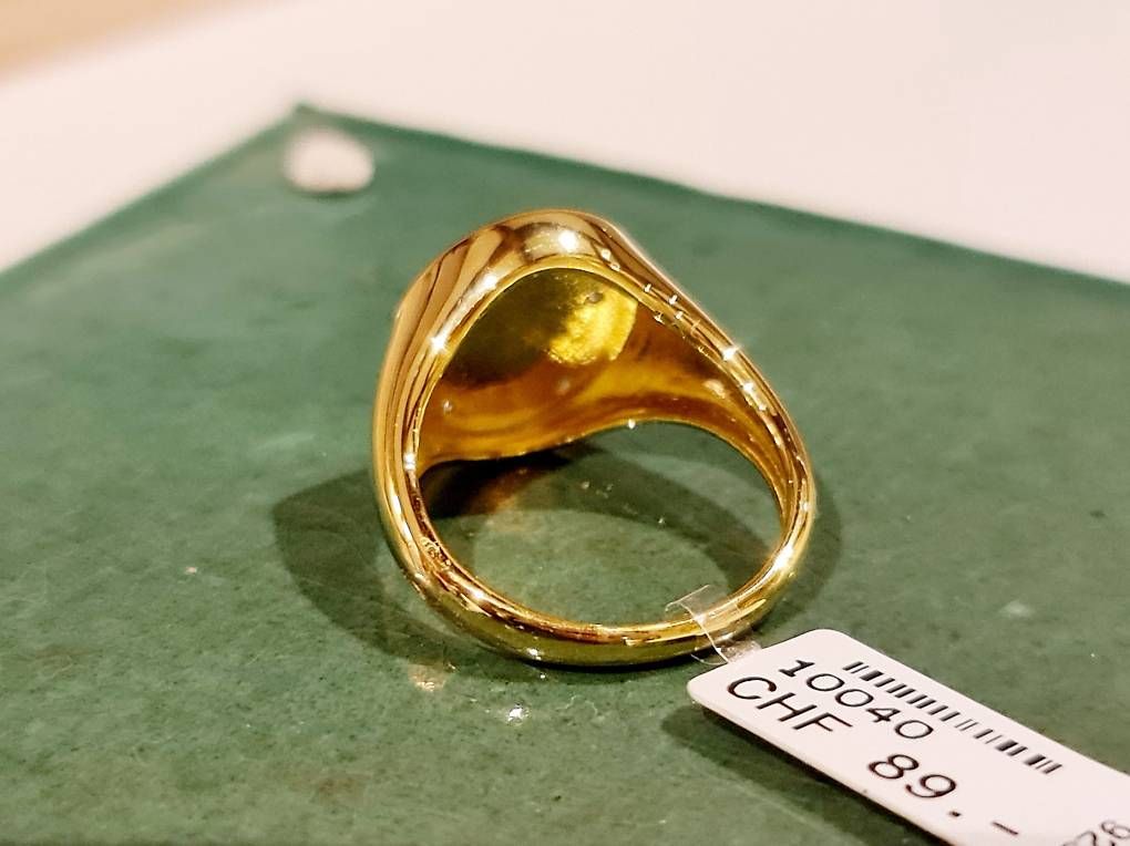 Ringe: Siegelring Schwalbe Gelbgold Gr. 55 – Neu und originalverpackt aus Stein am Rhein von JuwelierSteinbock.CH 3