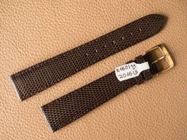 Echt Eidechse Lederband 20mm NOS mokkabraun lang 20 mm XL
