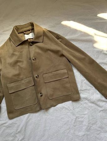 Herbstjacke in Suedeoptik, Grösse S