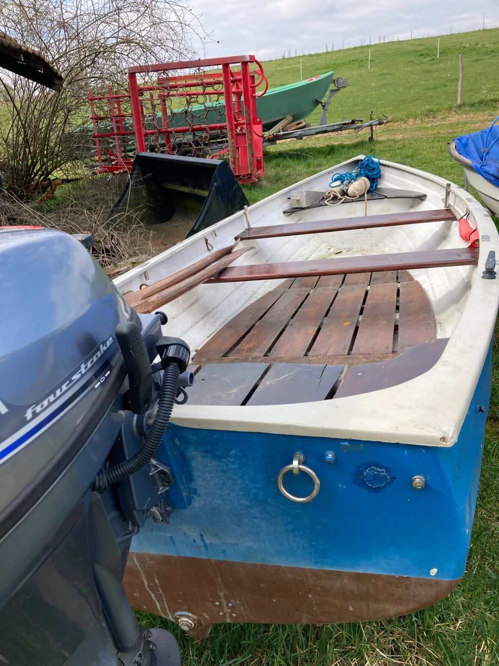 Barche: Fischerboot Polyform/ Yamaha 8 Ps Jg 2013 – Usato da Allmendingen b. Bern venduto da fordmustang1 3