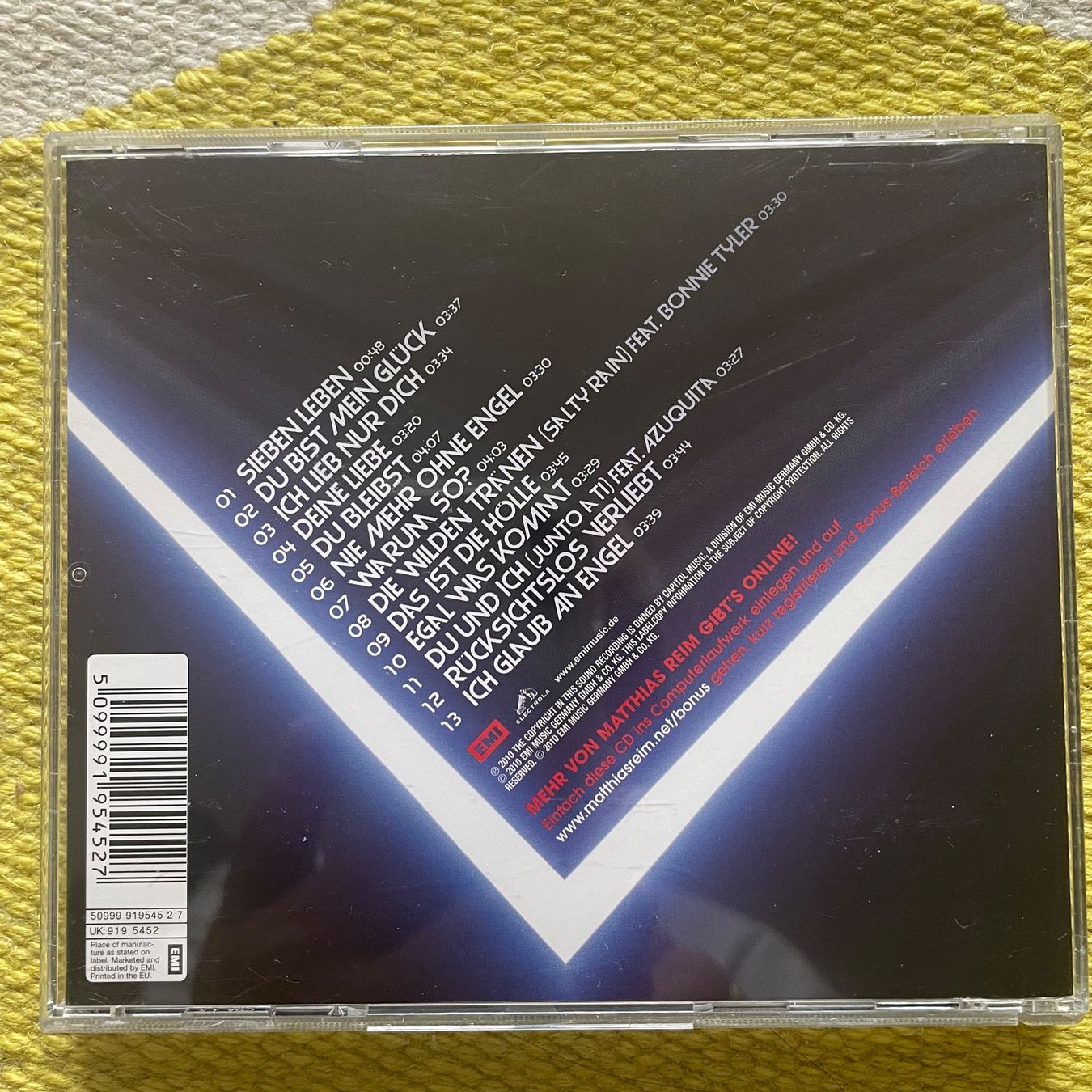CD: MATTHIAS REIM-SIEBEN LEBEN – Usato da Rorschacherberg venduto da CD-Roli 1