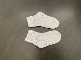 Handgestrickte Babysocken Gr. 16/17 Fusslänge 13 cm