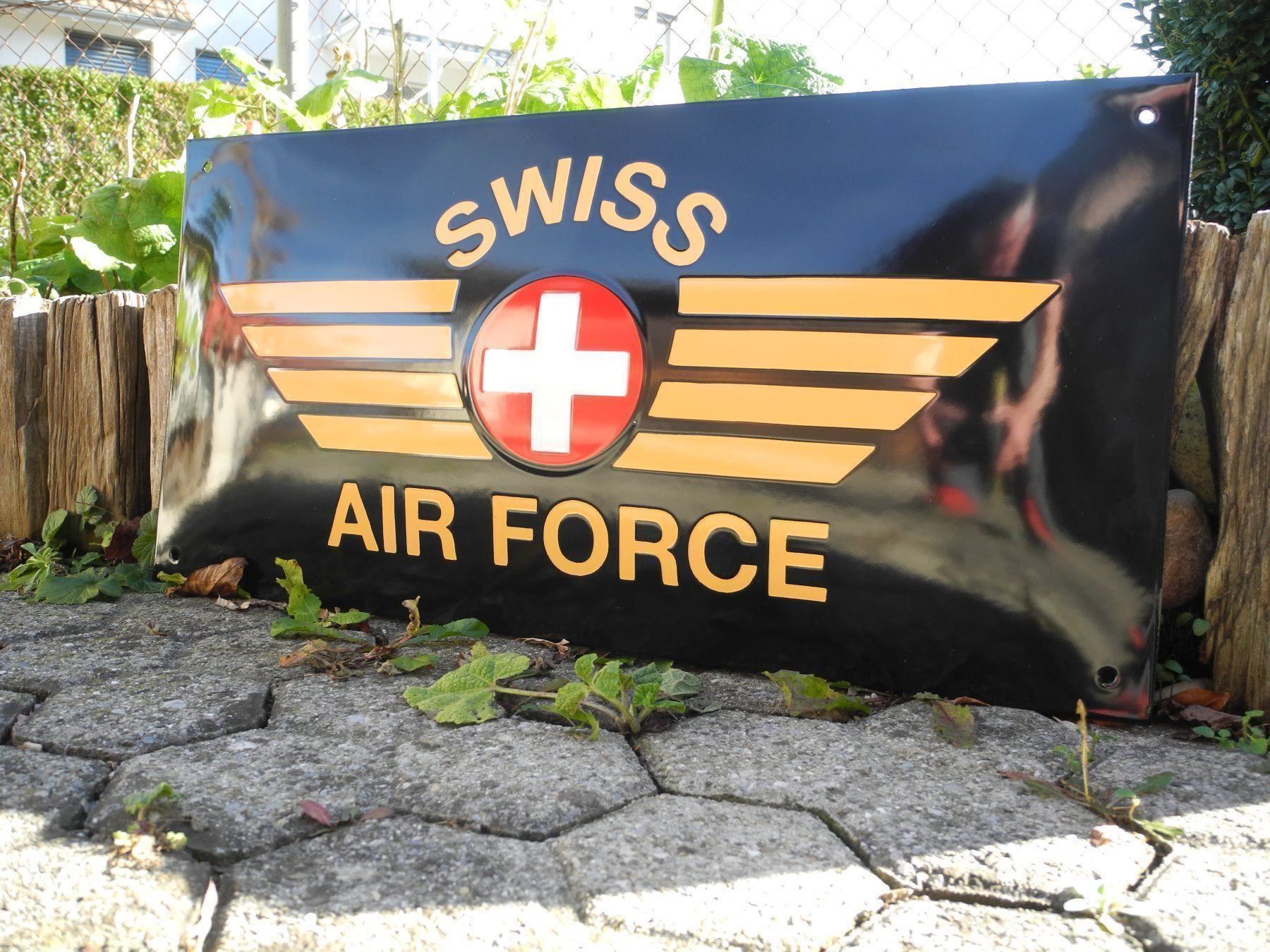 Schilder: SWISS AIR FORCE EMAILSCHILD – Neu (gemäss Beschreibung) aus Reinach AG von Huckleberrysix 2