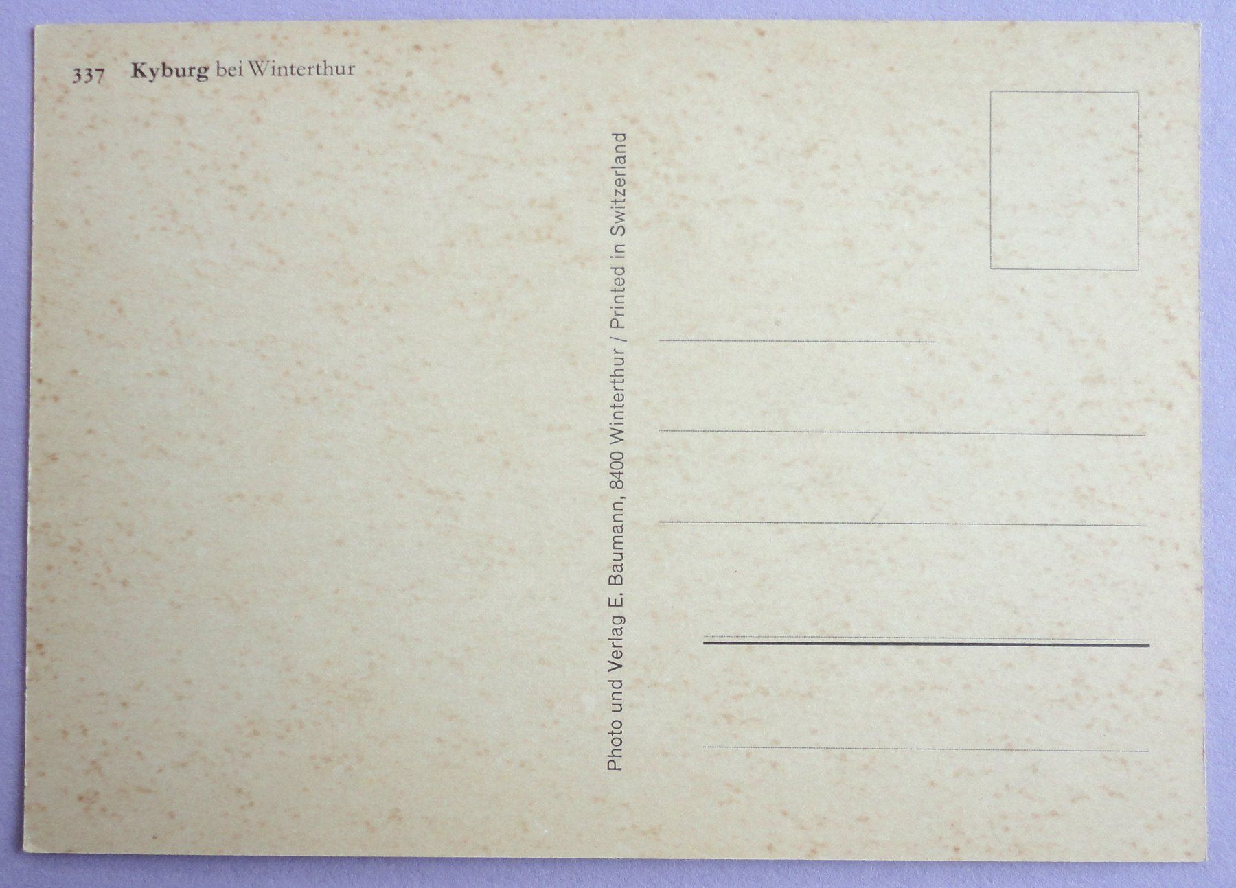 Cartoline postali: Kyburg bei Winterthur – Usato da Fétigny venduto da Billy2miny 1