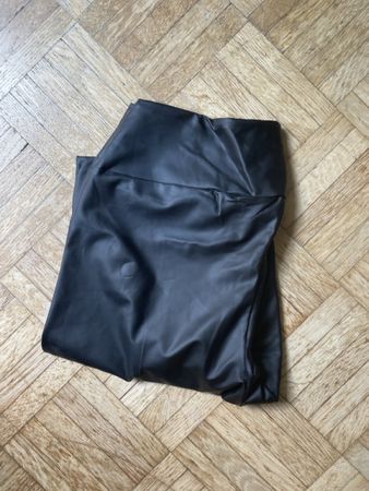 Sexy Leggings Kunstleder, schwarz, Grösse S